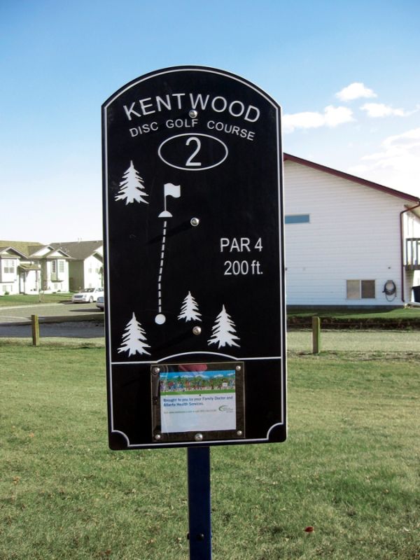 Disc Golf Signage Commercial Disc Golf Blue Imp