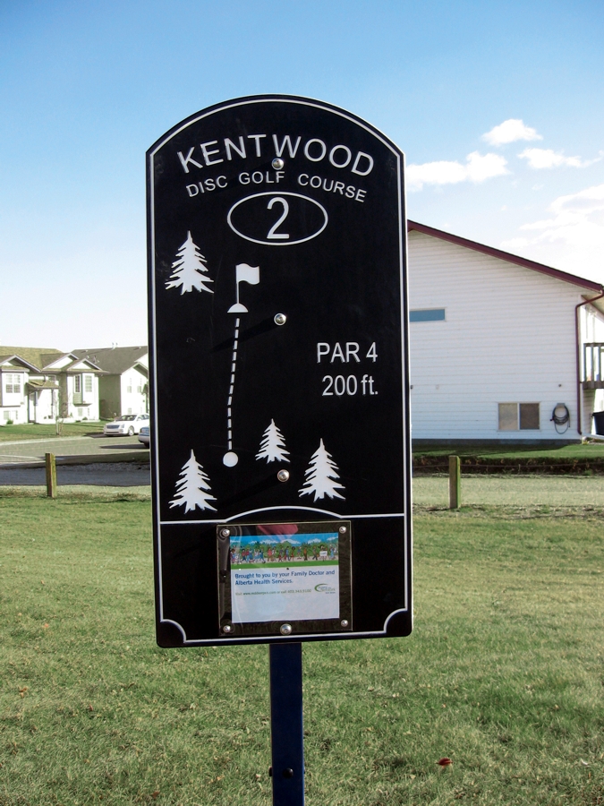 Disc Golf Signage Commercial Disc Golf Blue Imp